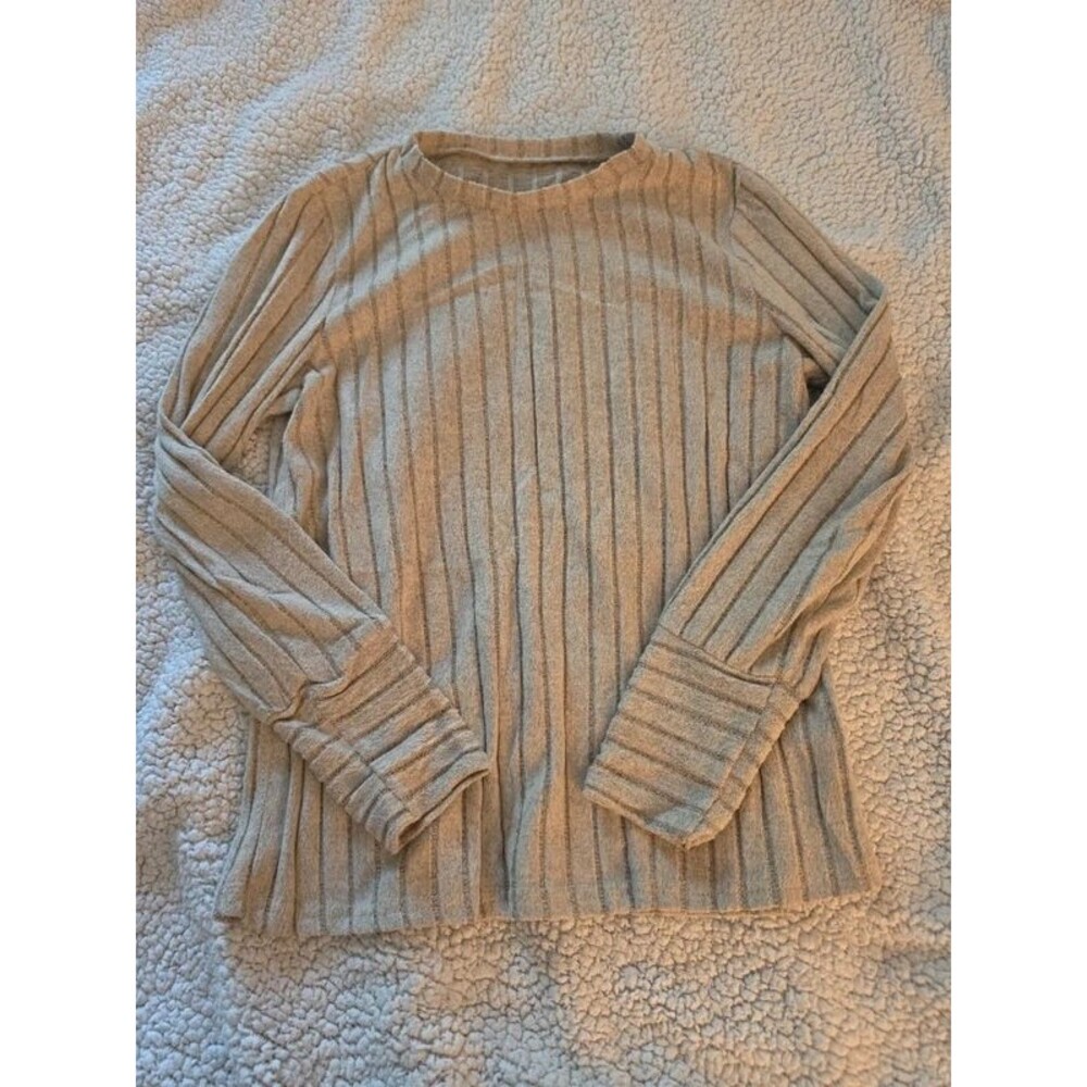 Shein Ribbed Long Sleeve Tee Womens M